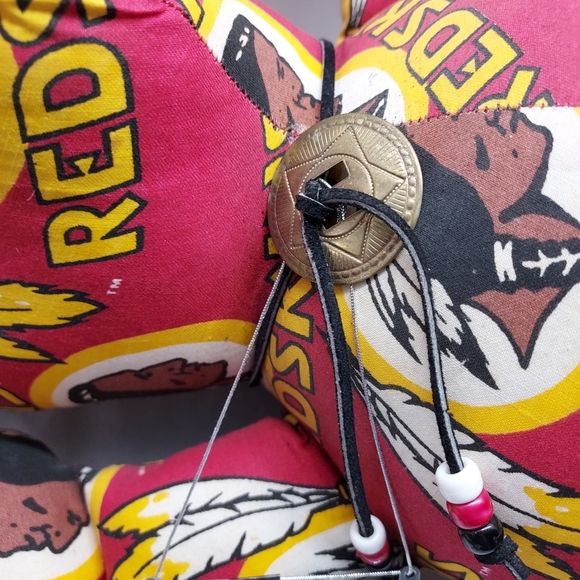 Vintage Washington Redskin Floppy Eared Stuffed Bunny W/ Forever License Plate. - Picture 7 of 10